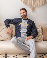 Be Brave بيجامه رجالي ميلتون مطرز