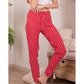 Striped women's trousers