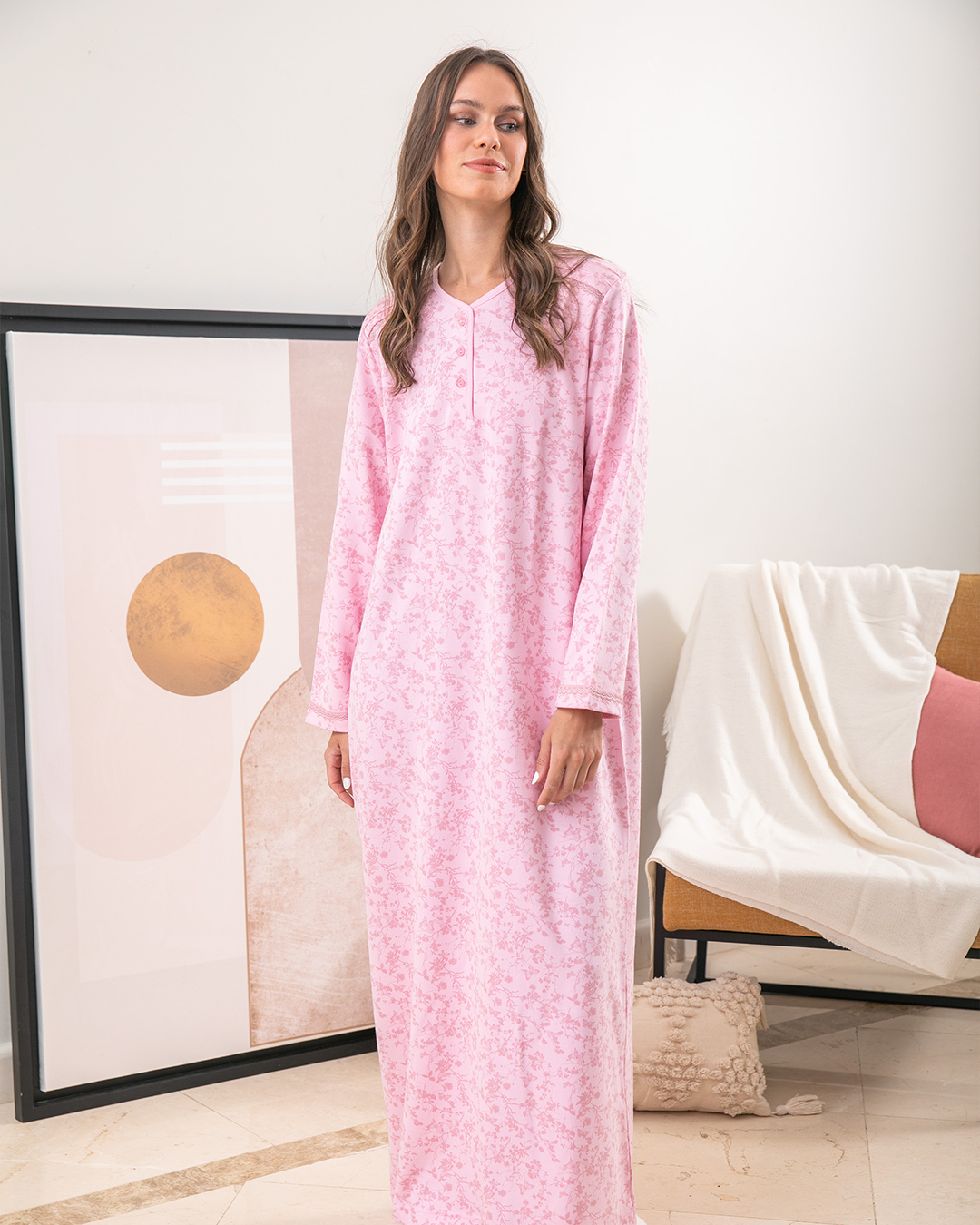 V neck women's long shirt