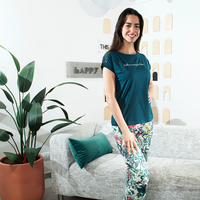 FLOWERS بيجاما بنطلون مشجر