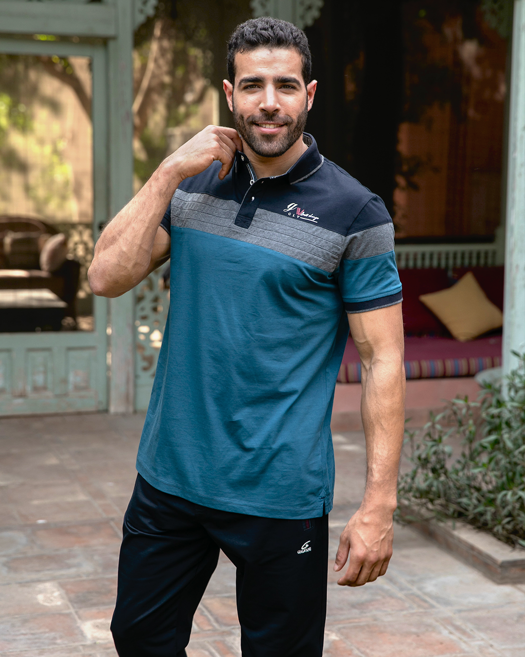 G L V بيجامه رجالي زراير