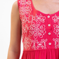 Floral sleeveless shirt with buttons (Maya) 