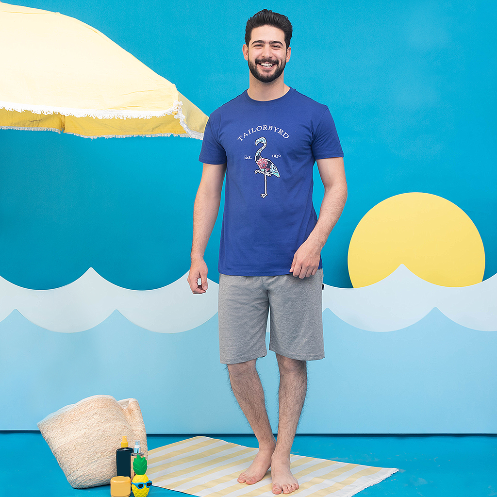 FLOWER Flamingo  بيجاما شورت رجالي