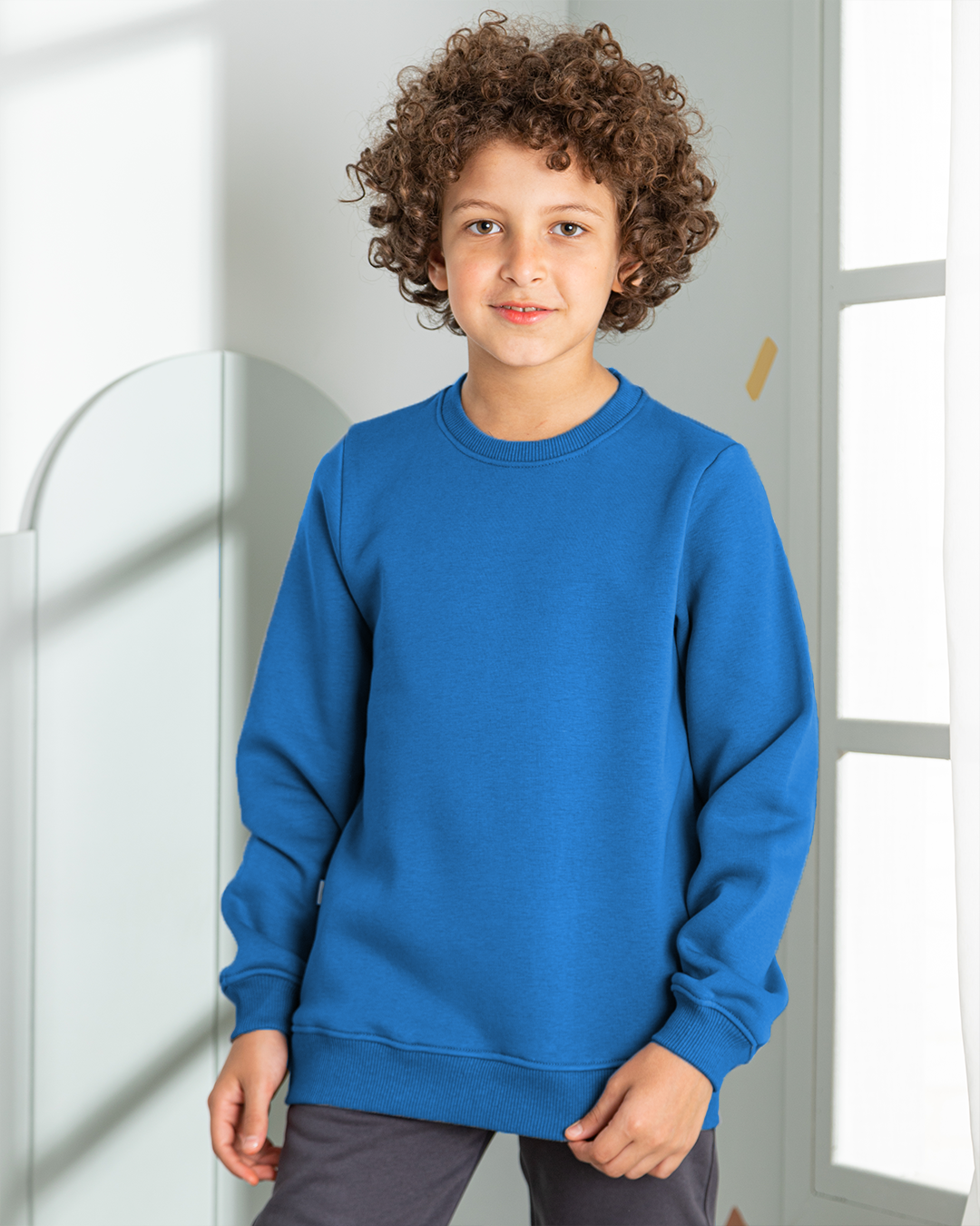 سويت تيشرت راوند اطفالي ساده