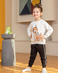 Pajama baby girls deer