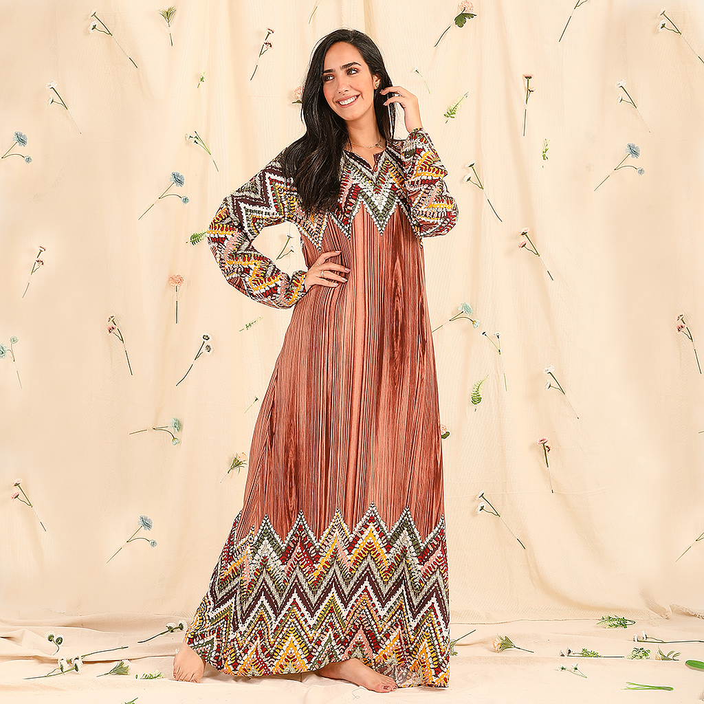 قميص بكم 24 فسكوز مشجر