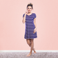 Women's home shirt, striped, half sleeve