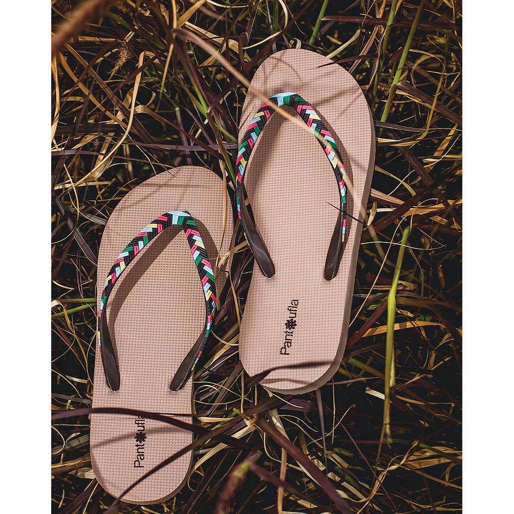 Women's slipper cool colors