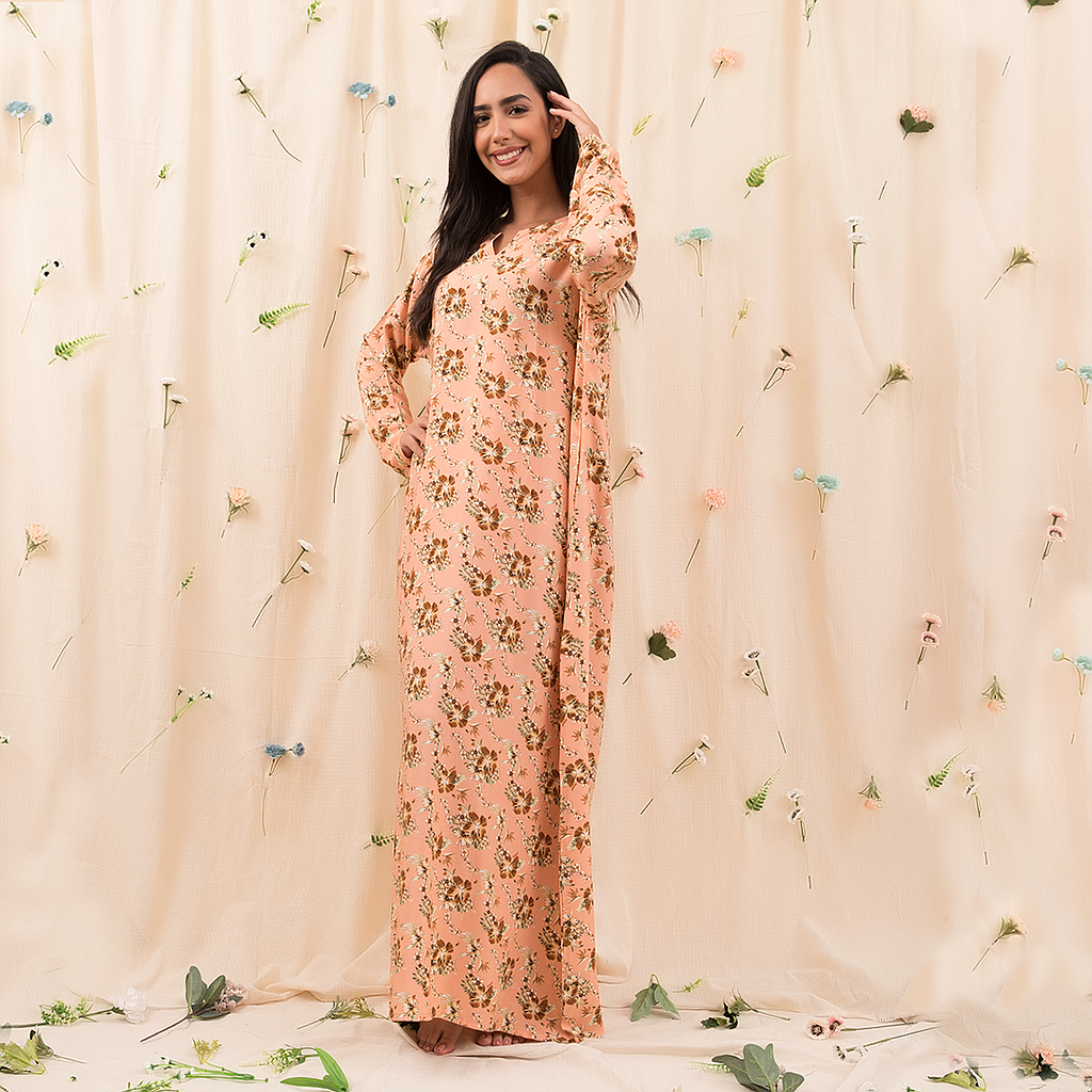 Viscose shirt with floral sleeves 28 