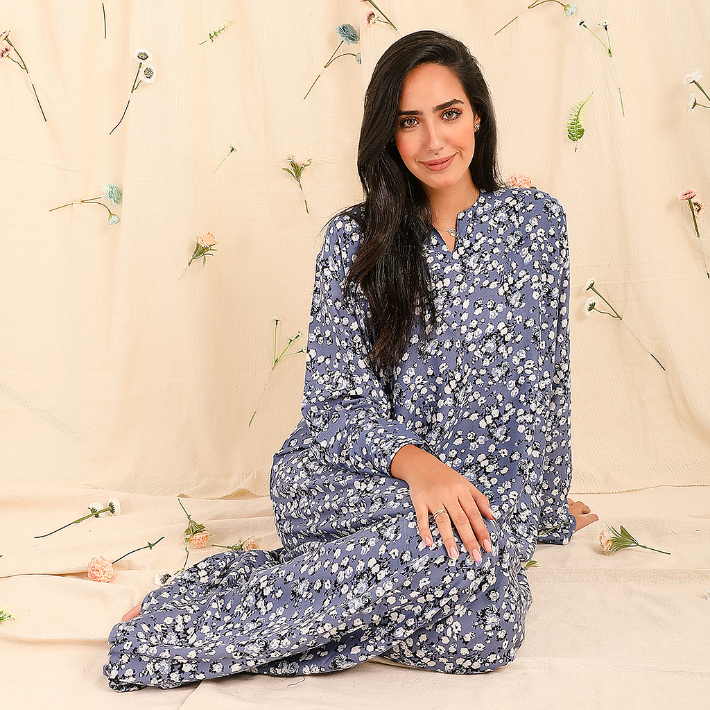 Shirt sleeves 26, viscose, floral 