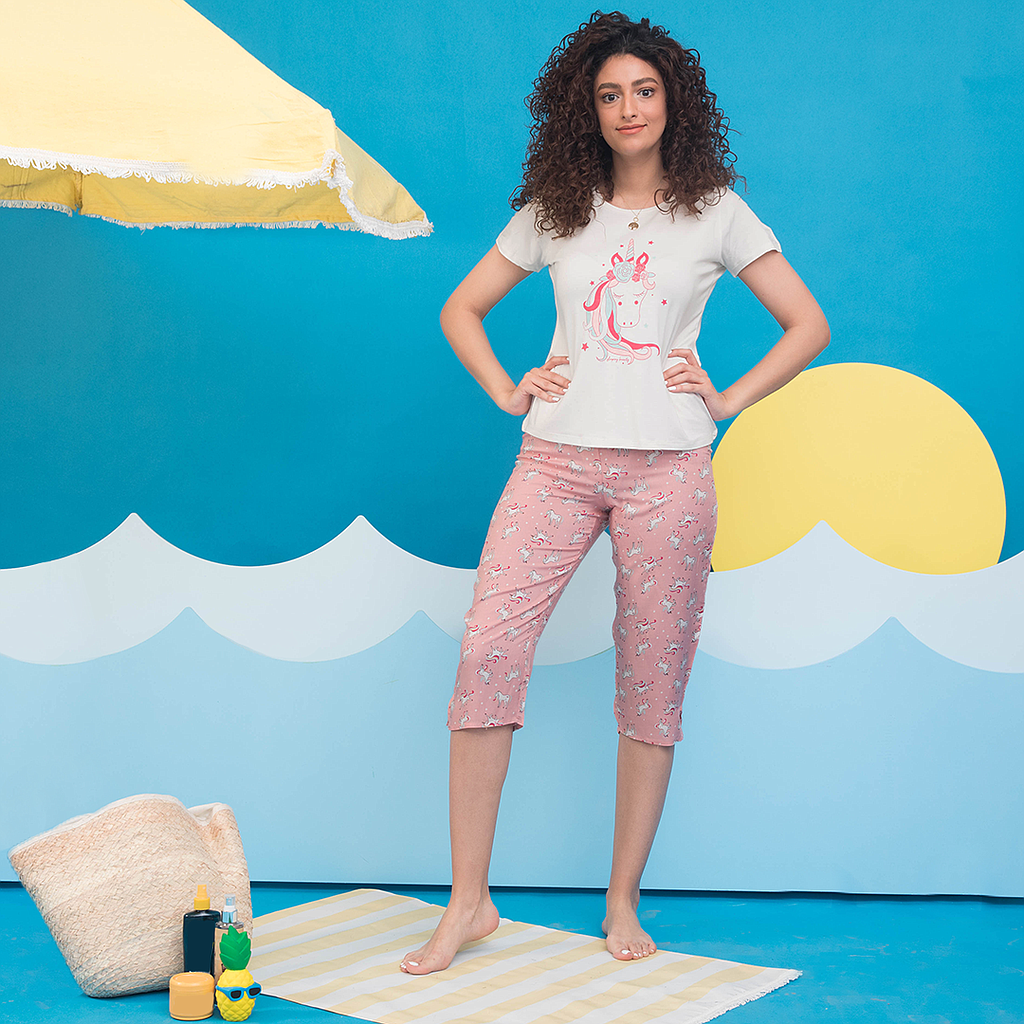 بيجاما بنتاكور يونيكورن حريمي