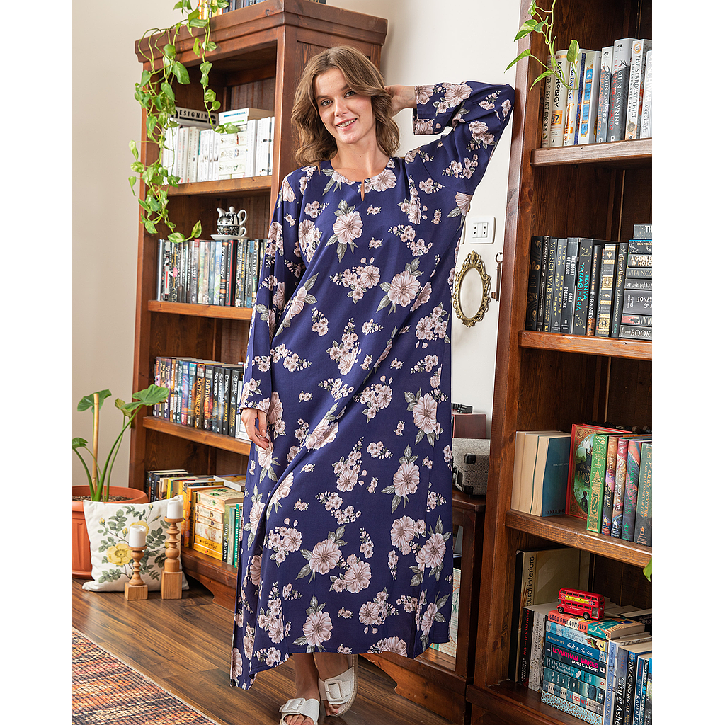 قميص فسكوز مشجر بكم 43