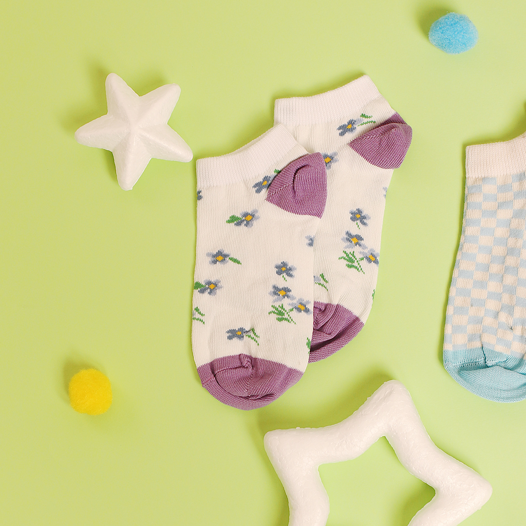 Baby Socks Half Socket Lycra Pack 3