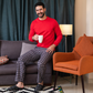 Men's Milton pajamas, check trousers