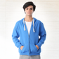 Sweatshirt with a zip and a cabochon