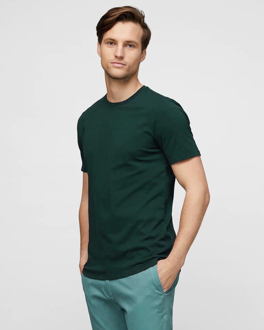 تي شيرت نص كم ساده راوند