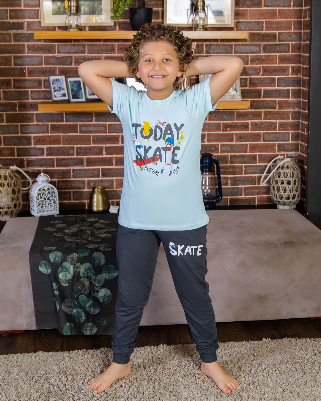 TODAY SKATE  boys' pajamas