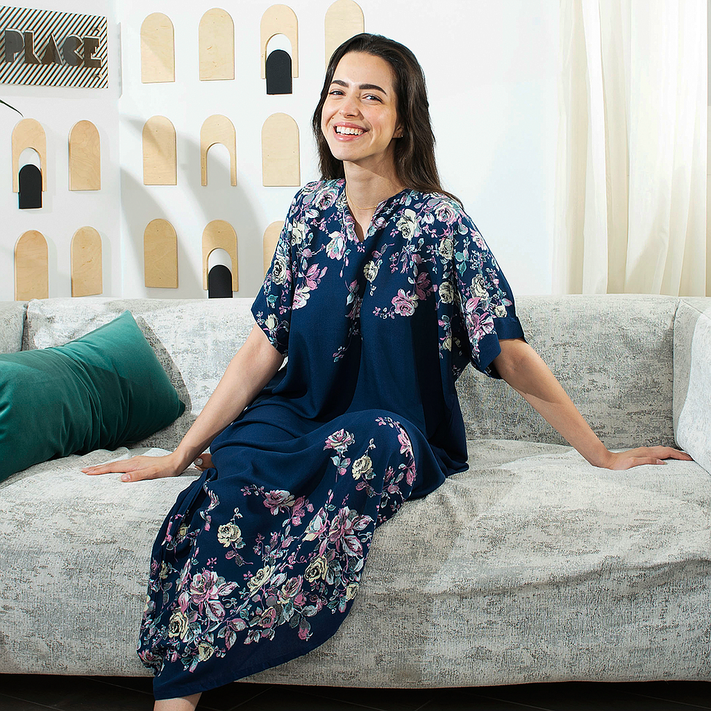 18 Half Sleeve Viscose Floral