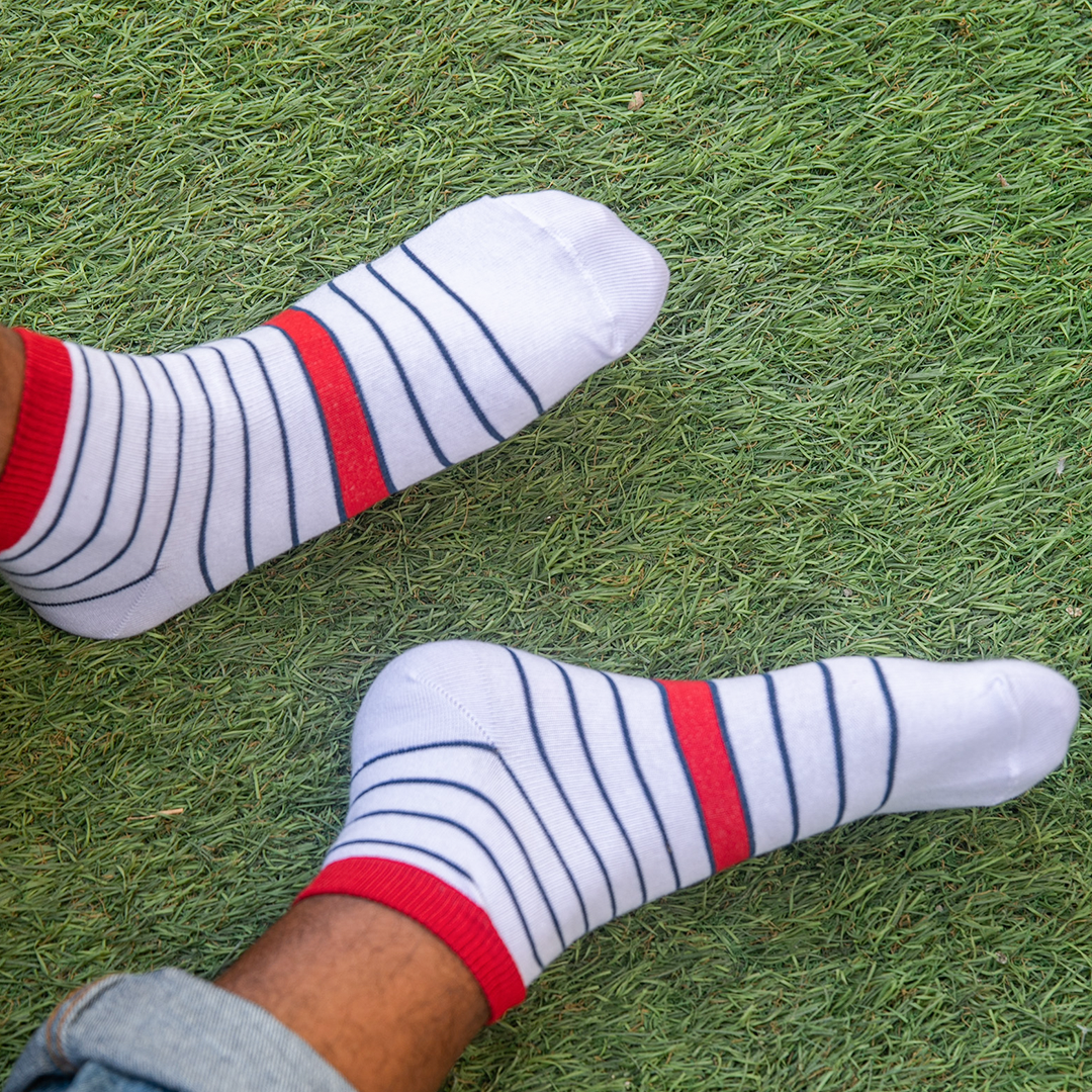 Men's half-socket Lycra socks