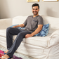 مربعات صغيره V بيجاما رجالي