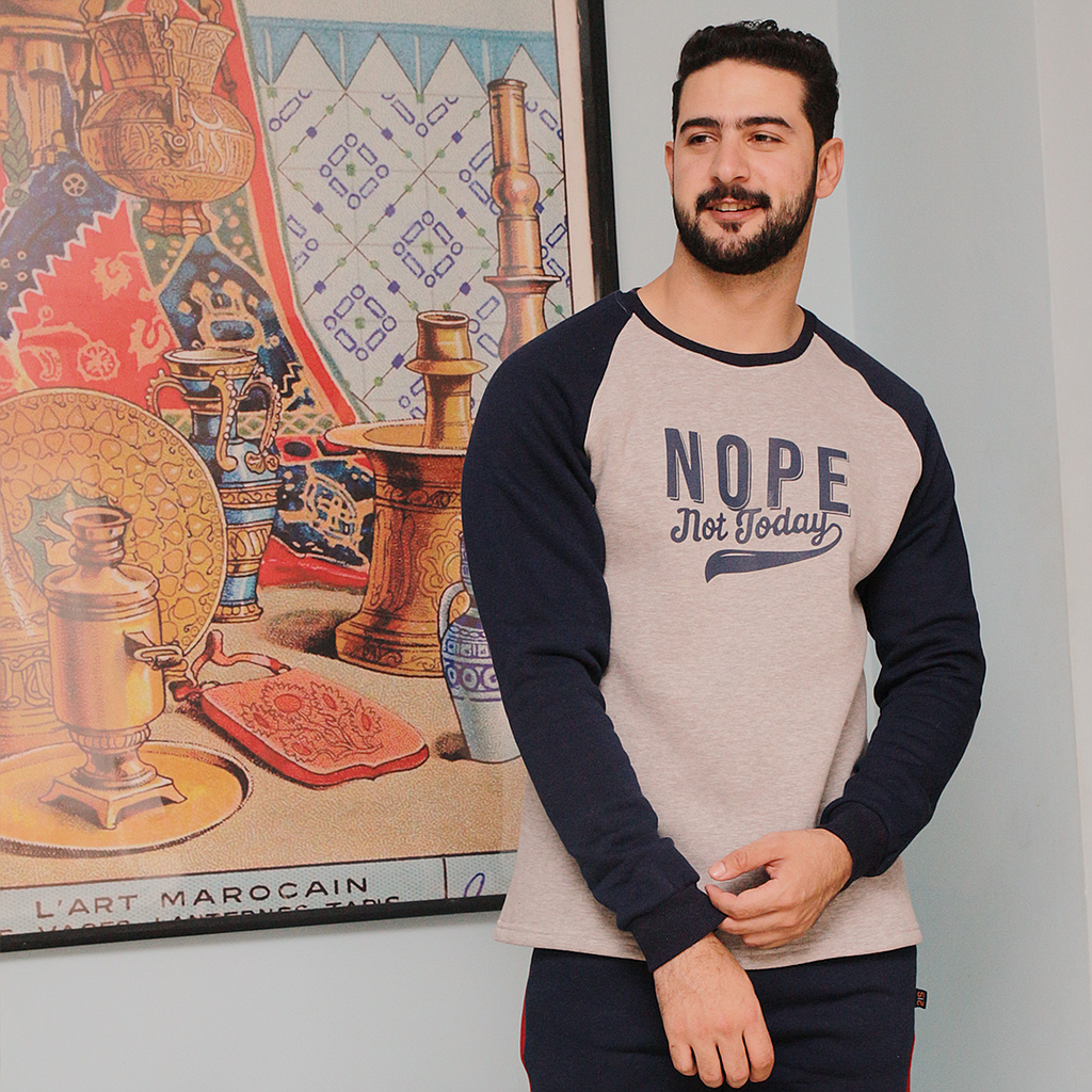 Nope not today men's rhubarb pajamas