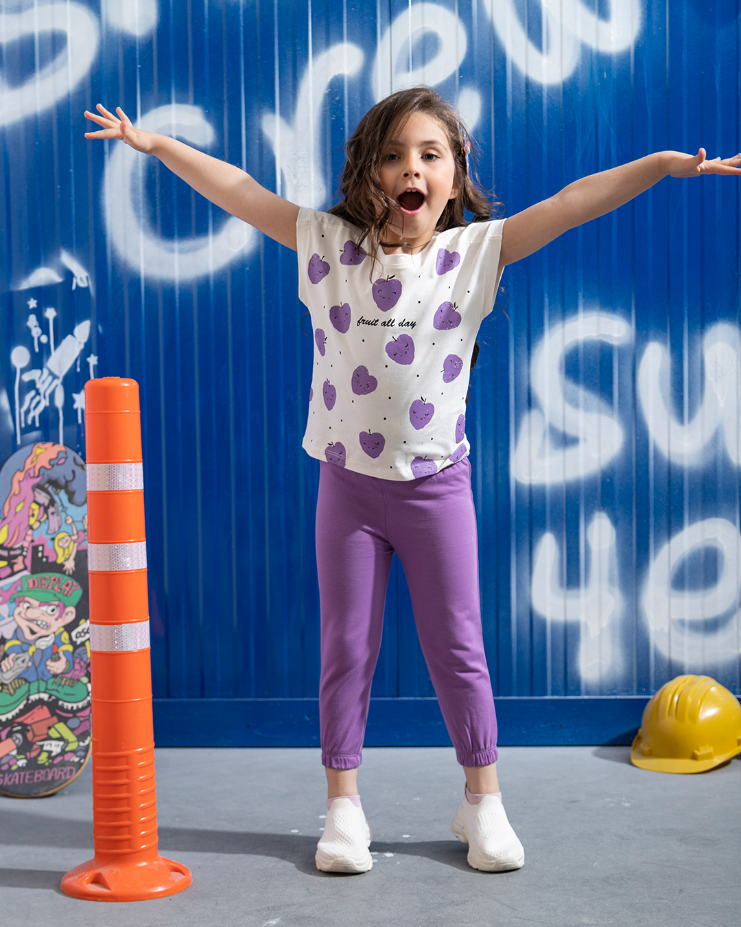 Fruits all day baby girl pajamas