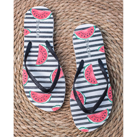 شبشب حريمي مطبوع بطيخ