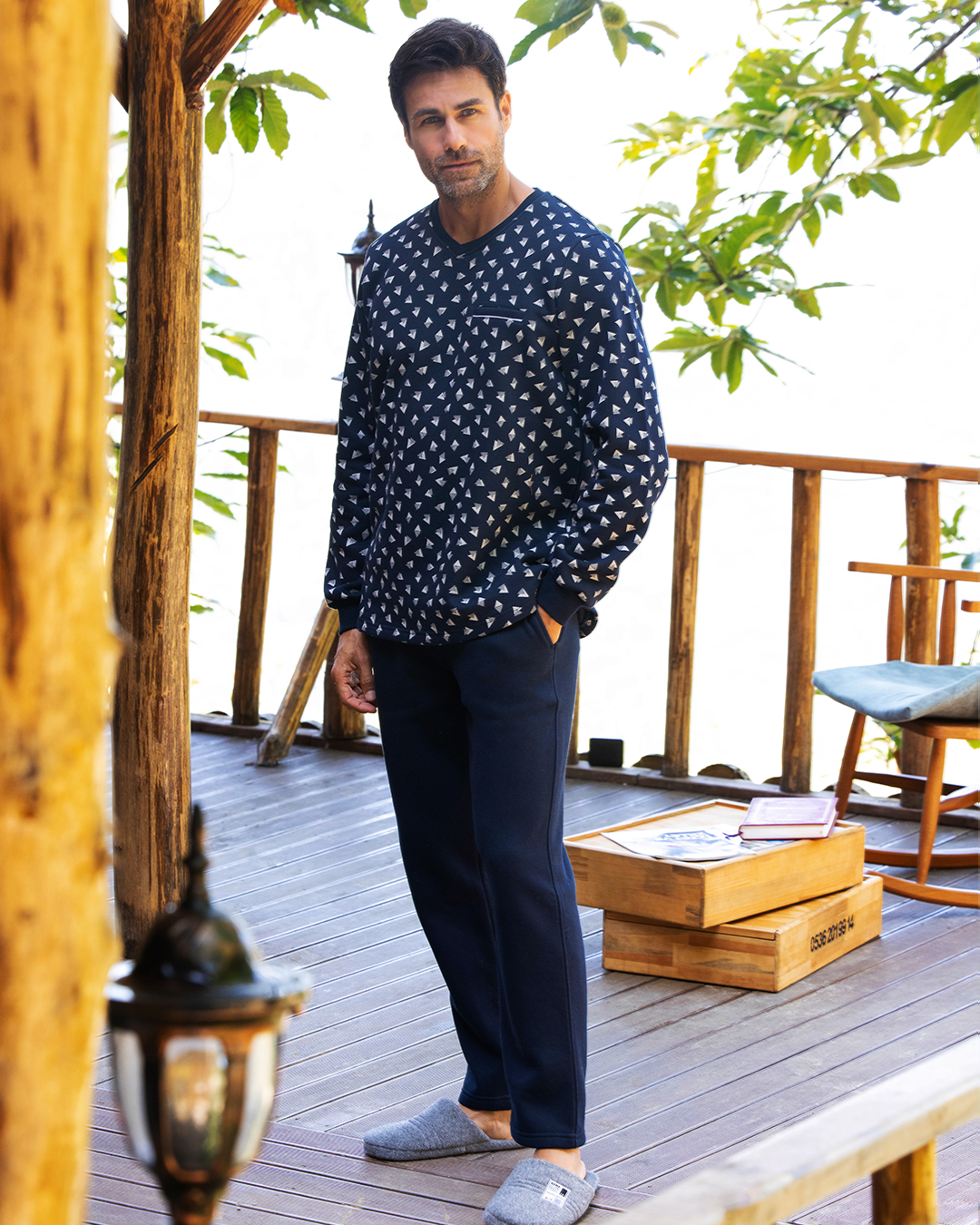 Men's Milton printed * Solid Milton pajamas