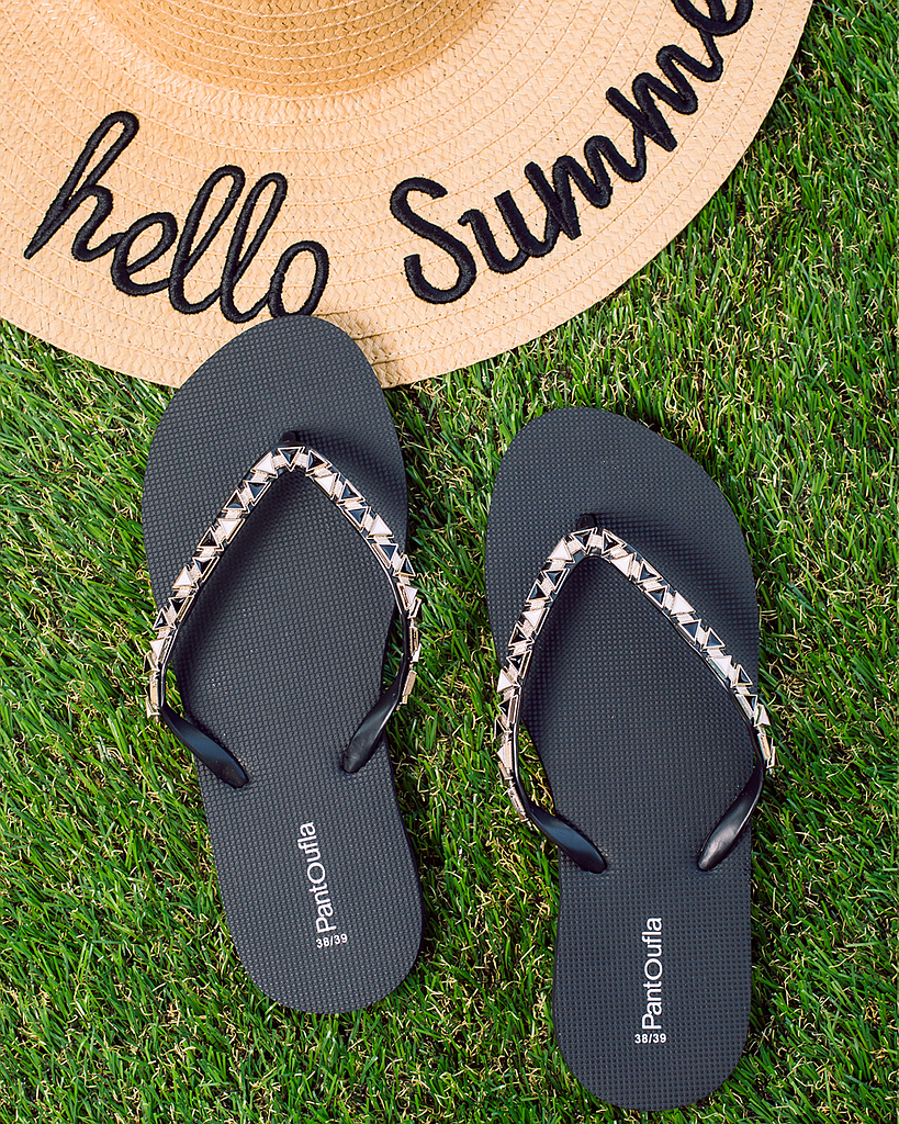 Women's oriental triangles slippers