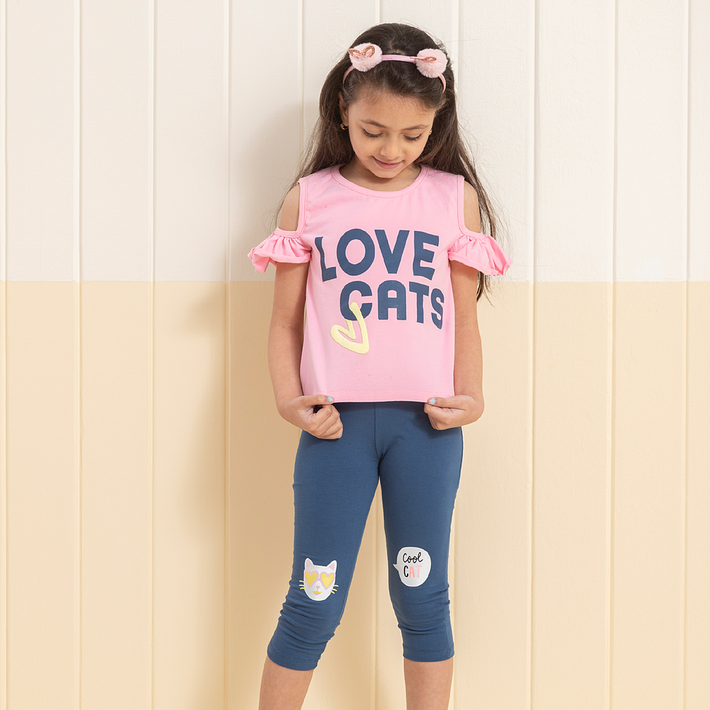 LOVE CAT Girls' pajamas 