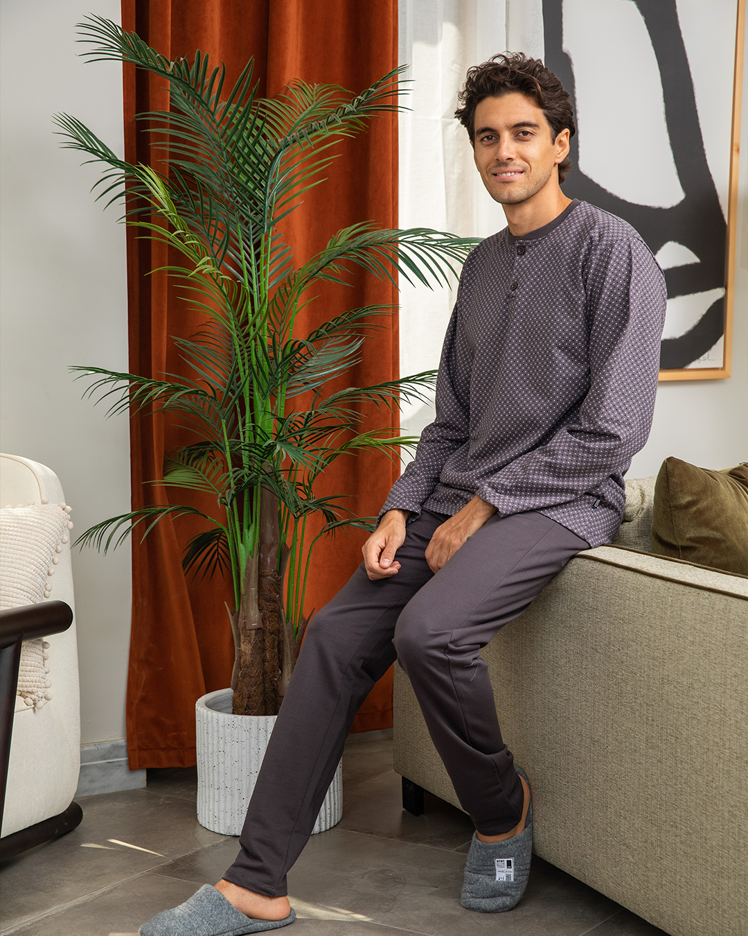 Men's Pajamas Polo Milton Rotary Rhombus