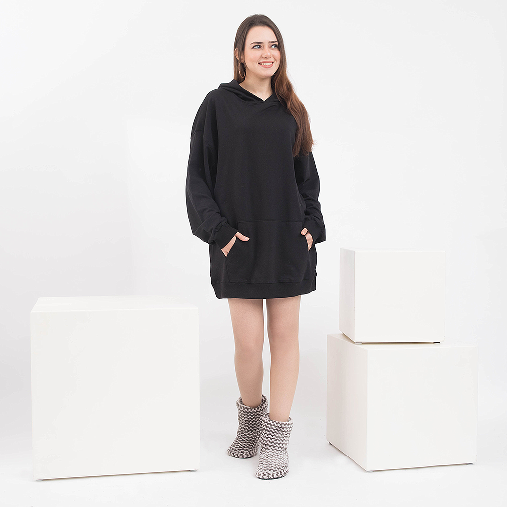 نايت شيرت اوفر سايز كابيشو وجيب