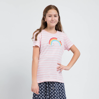 Rainbow striped T-shirt