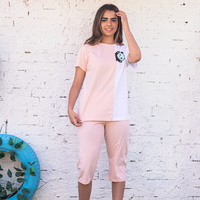 Half sleeve panda pentacore pajamas 