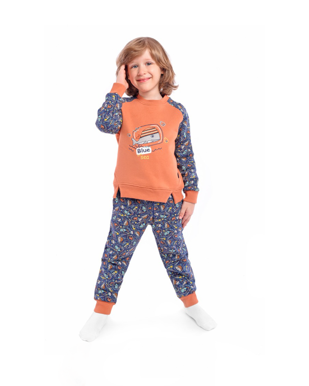 Blue Sea طقم اولادي مطبوع