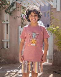 Spirit Aloha بيجاما اولادي شورت سترايب طولي