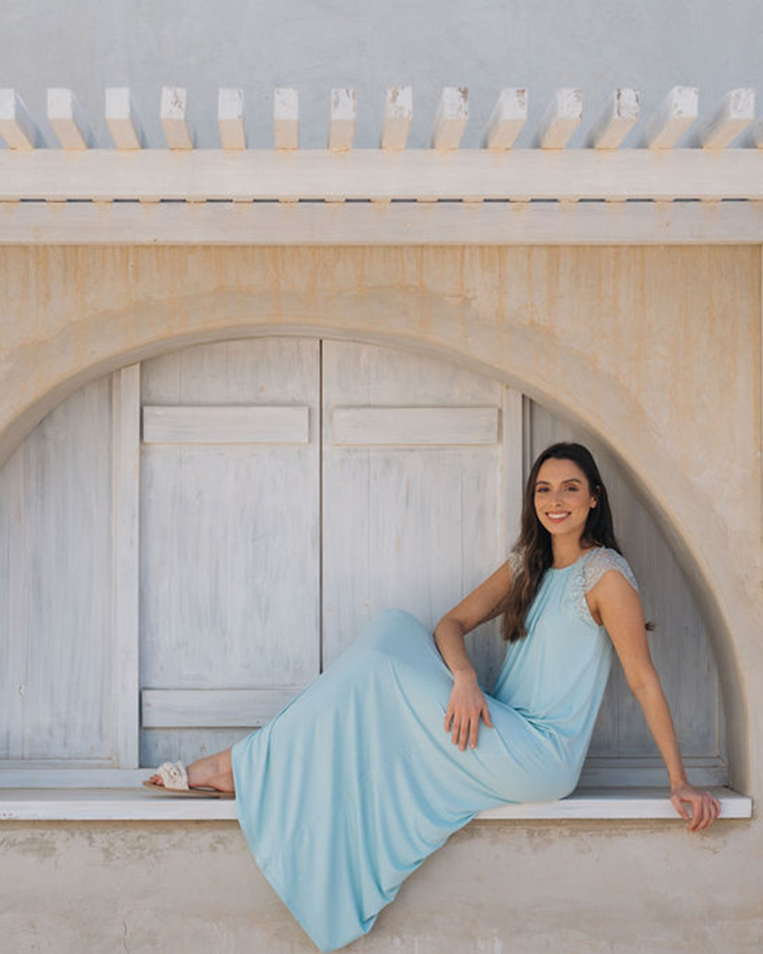 قميص حريمي دانتيل وكشكشه ساده