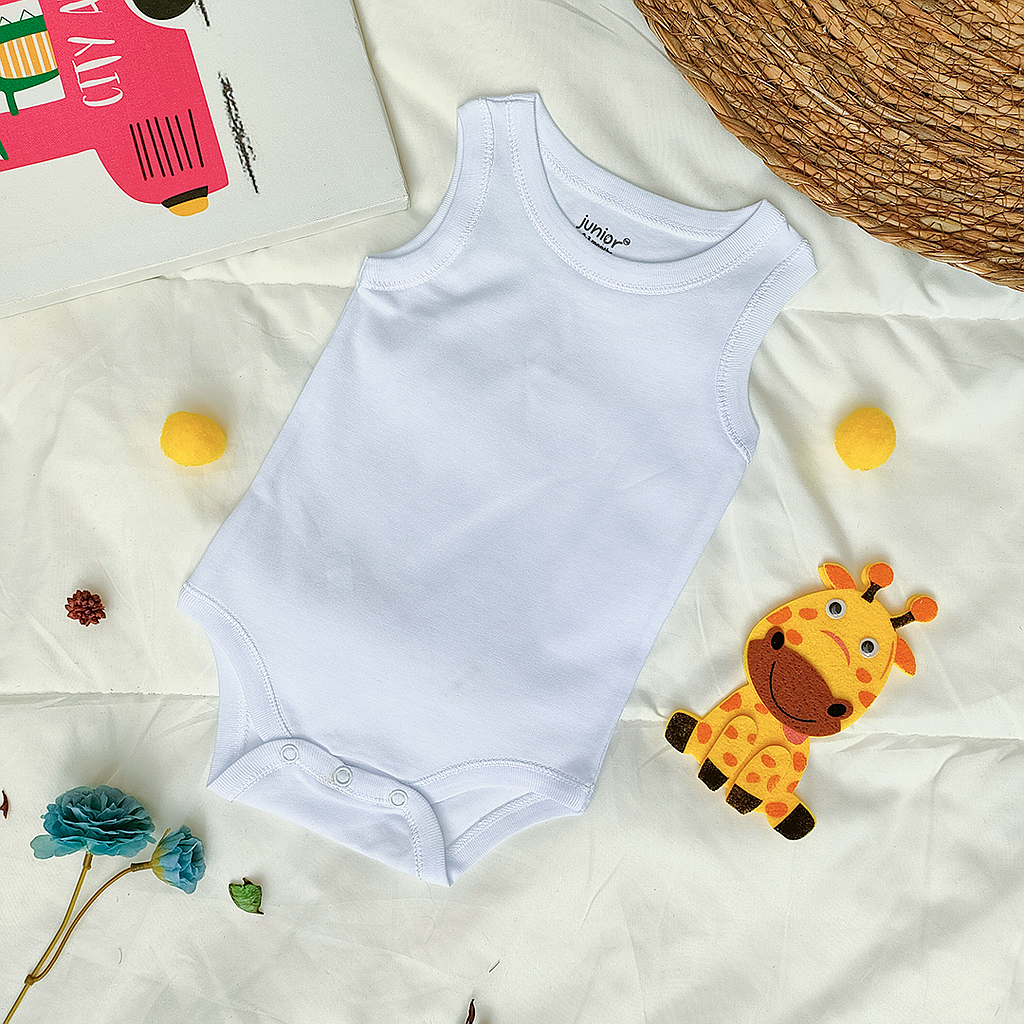 Plain embroidered bodysuit