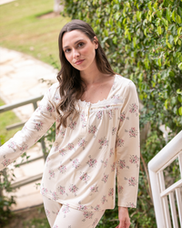 بيجامه حريمي ليكرا مورا بسفره كم بنطلون