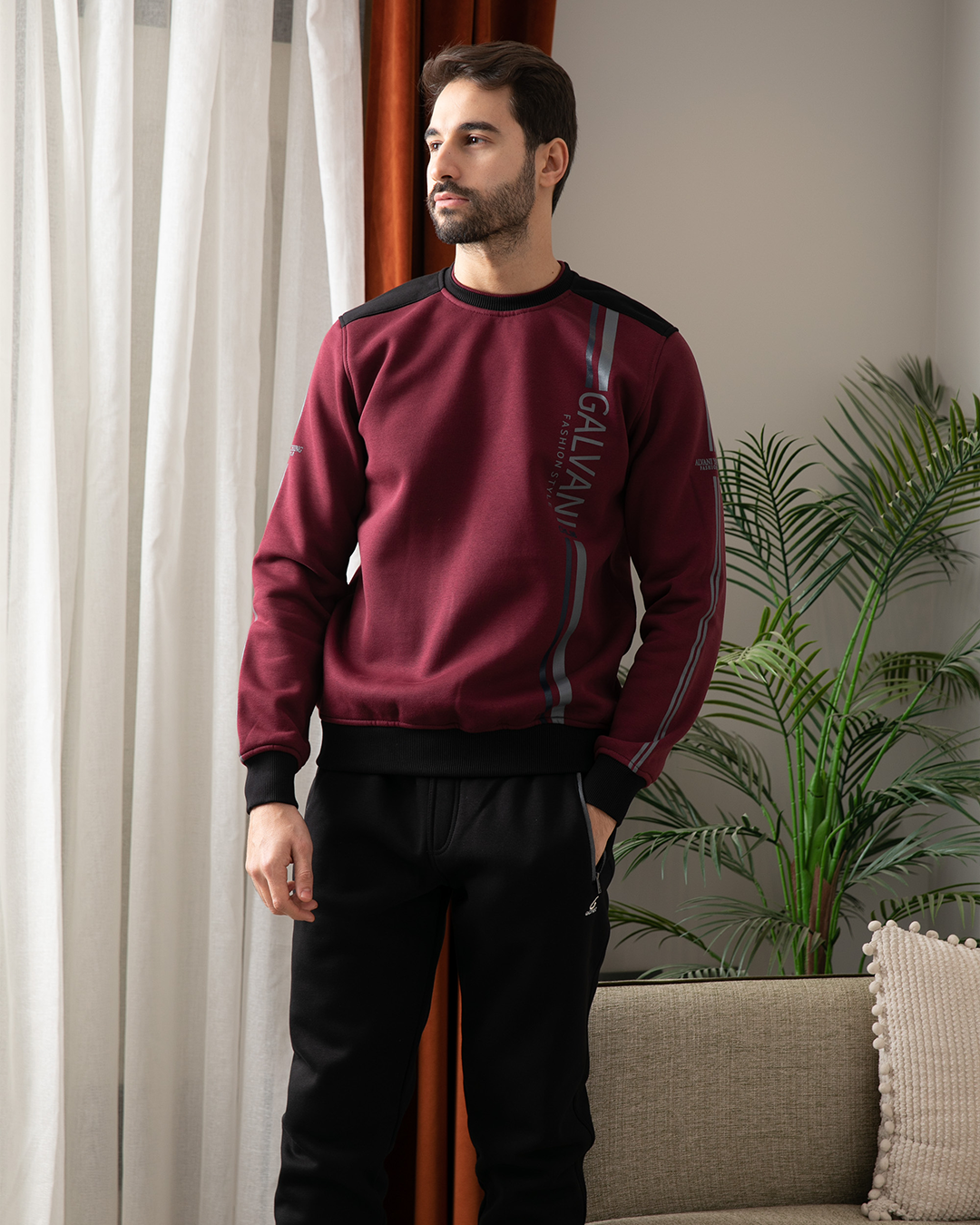 Galvani CHL 98 men's pajamas, rhubarb