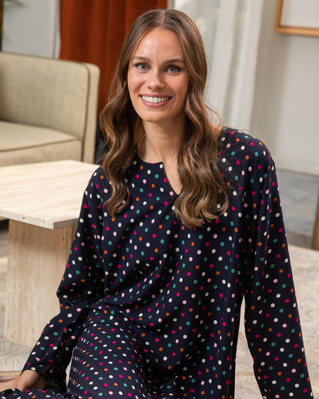 Viscose shirt with sleeves 45