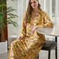 Viscose shirt with floral sleeves 50