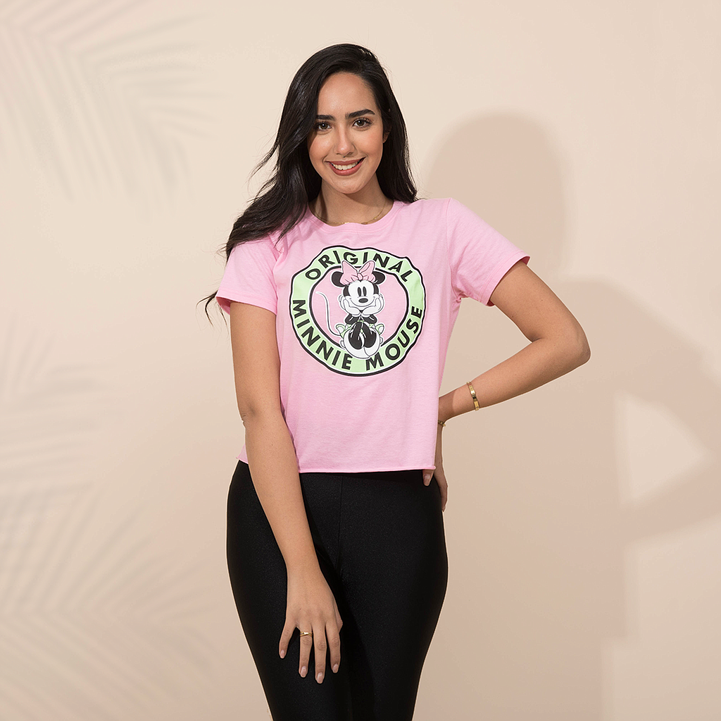 minnie mouse تي شيرت مطبوع