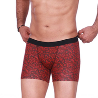 Black men's boxer * burgundy JIL