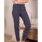 Striped women's trousers