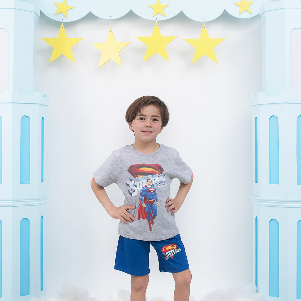 SUPER MAN boys pajamas shorts