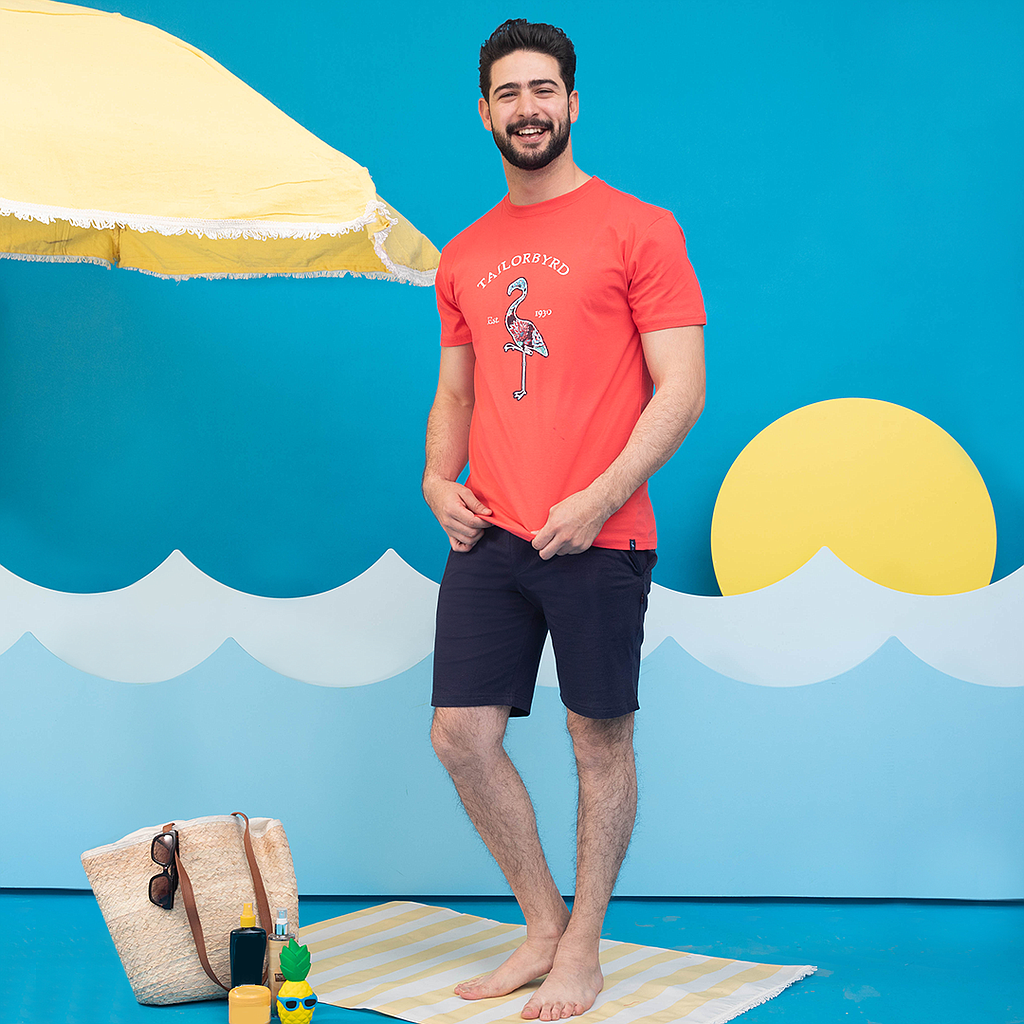 FLOWER Flamingo  بيجاما شورت رجالي