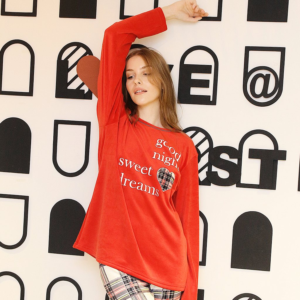 GOOD NIGHT Checkered pajama pants