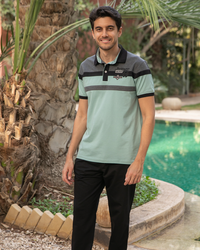 GALVANI men's pajamas with a buttoned collar