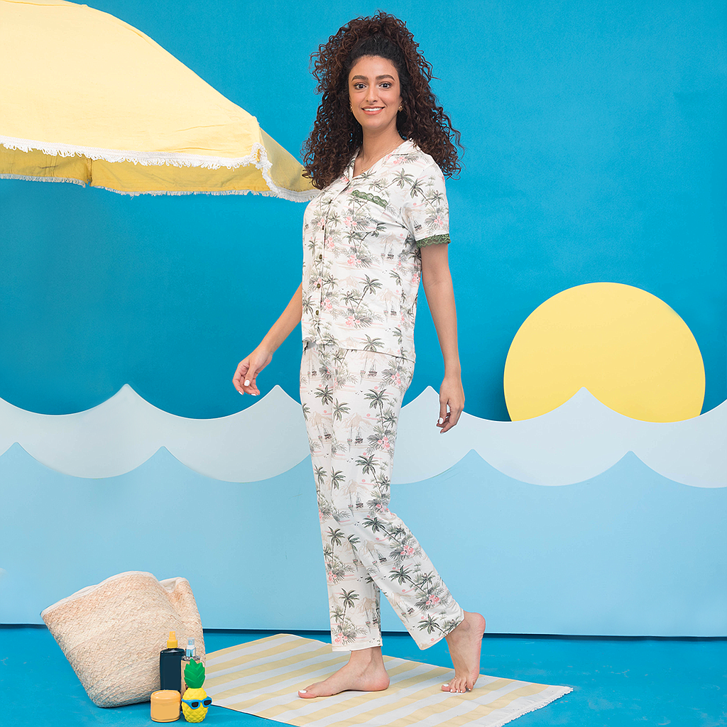 بيجاما كلاسيك جيب نخل